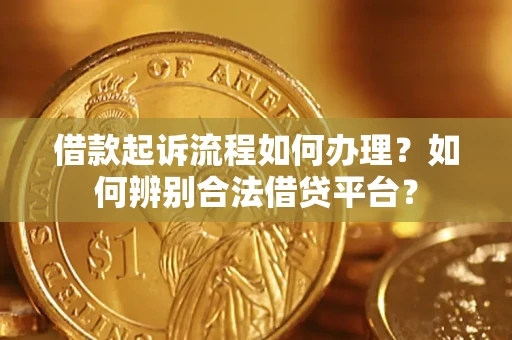 武汉借款起诉流程如何办理？如何辨别合法借贷平台？