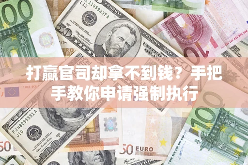 武汉打赢官司却拿不到钱？手把手教你申请强制执行