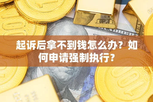 武汉起诉后拿不到钱怎么办？如何申请强制执行？