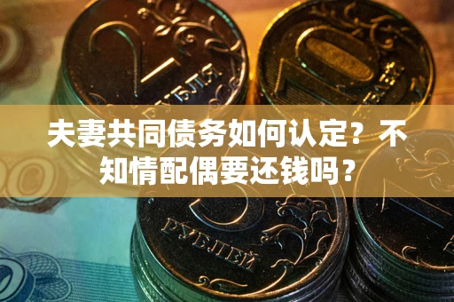 武汉夫妻共同债务如何认定？不知情配偶要还钱吗？