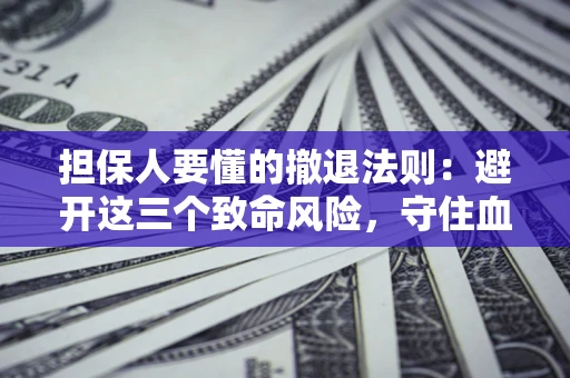 武汉担保人要懂的撤退法则：避开这三个致命风险，守住血汗钱