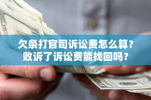 武汉欠条打官司诉讼费怎么算？败诉了诉讼费能找回吗？