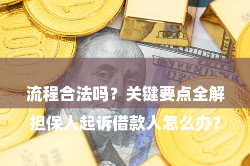 武汉

担保人起诉借款人怎么办？流程合法吗？关键要点全解析
