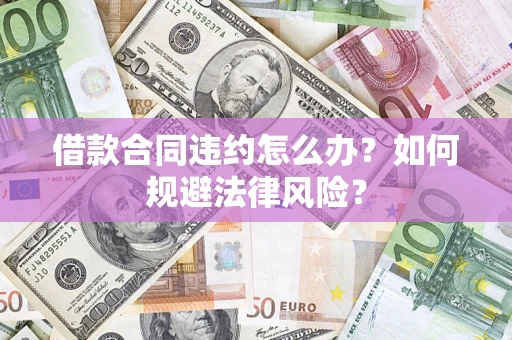 武汉借款合同违约怎么办？如何规避法律风险？